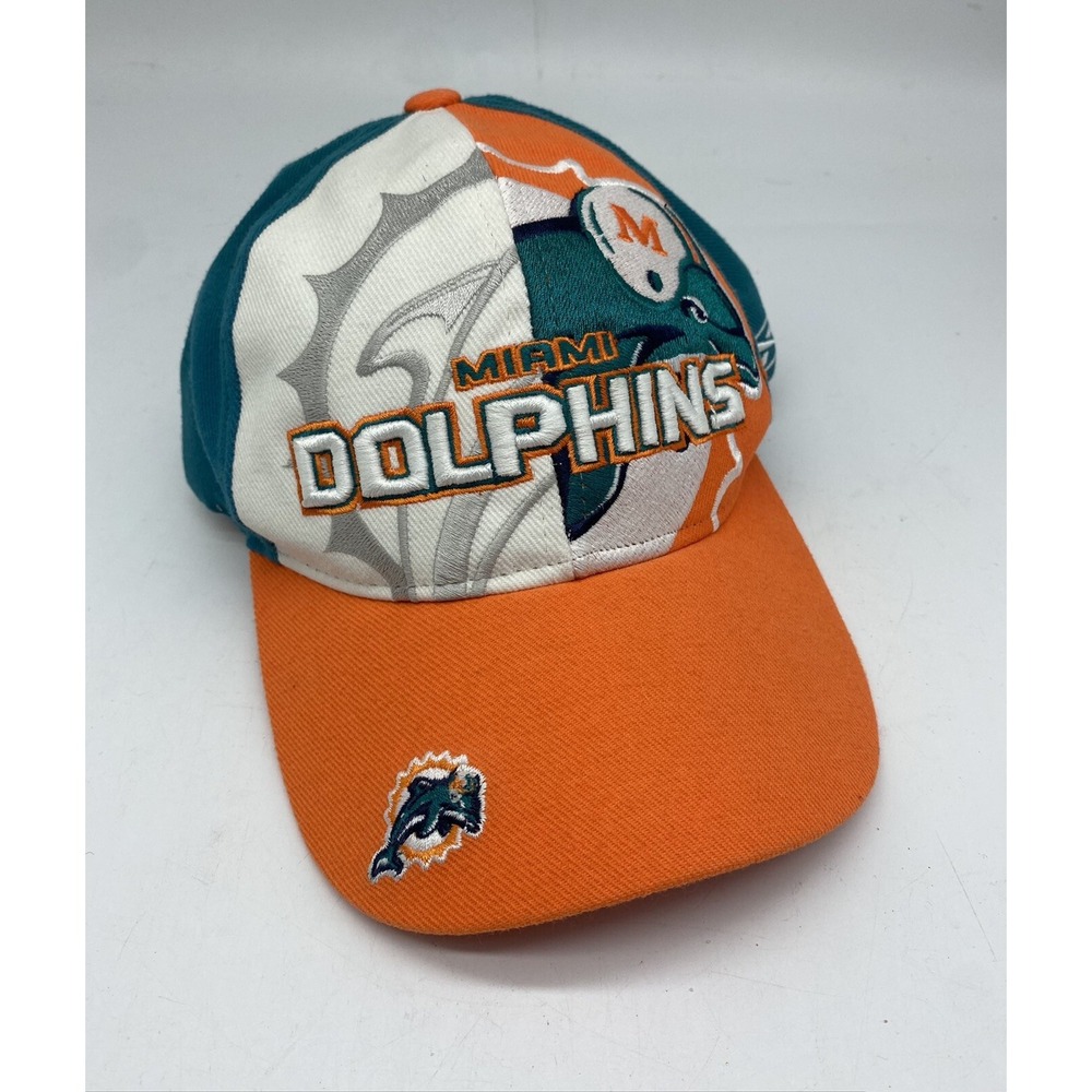 Vintage Miami Dolphins Reebok Adjustab Hat Cap‎ NFL Football 90s